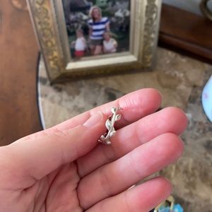 Tiffany olive branch ring silver